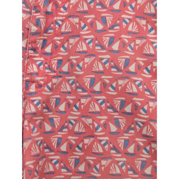 Columbia Super Bonehead PFG Shorts Size 8 Sailboat Nautical Travel Vacation Pink - Picture 5 of 13